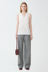 Fabiana Filippi Viscose Sablé Vest Top - Bianco
