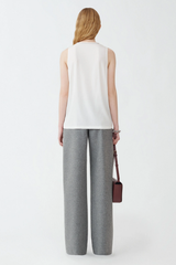 Fabiana Filippi Viscose Sablé Vest Top - Bianco