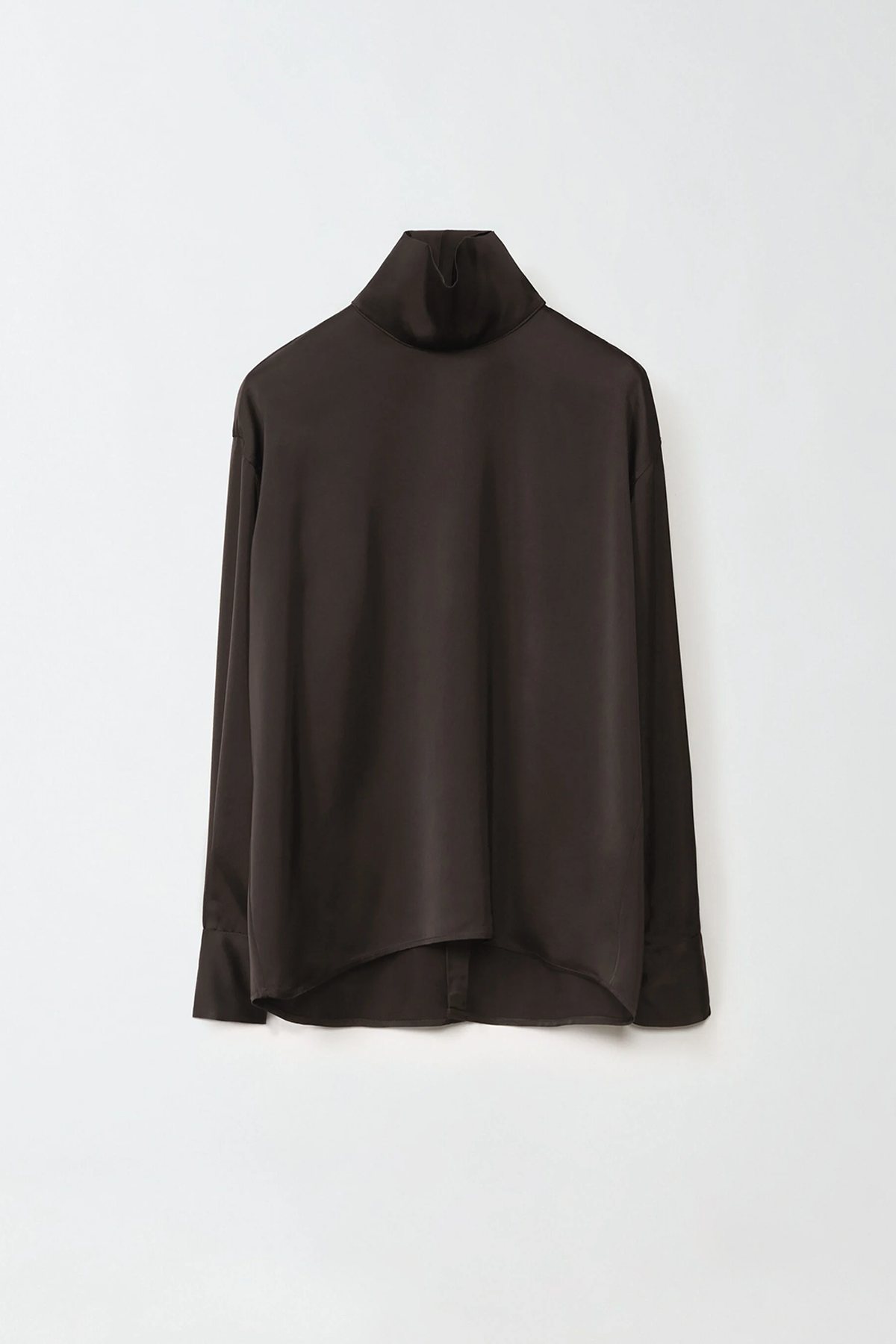 Fabiana Filippi Viscose Satin Shirt - Marrone