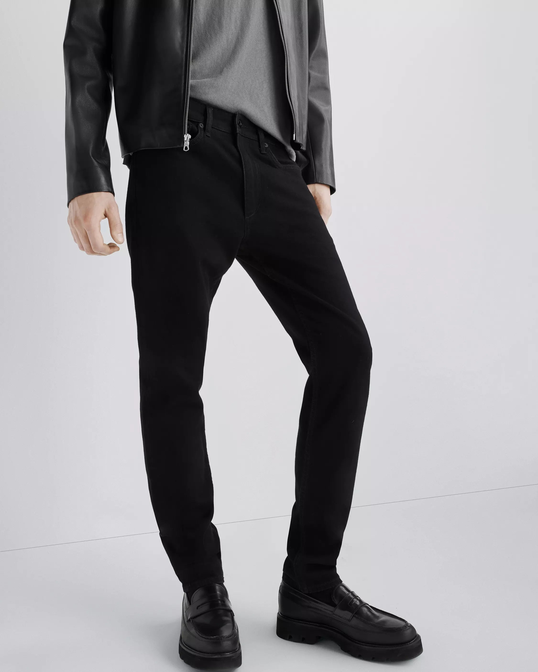 Rag & Bone Men Fit 2 Authentic Stretch - Black