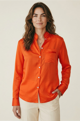 Forte Forte Habotai Silk Shirt - Papavero