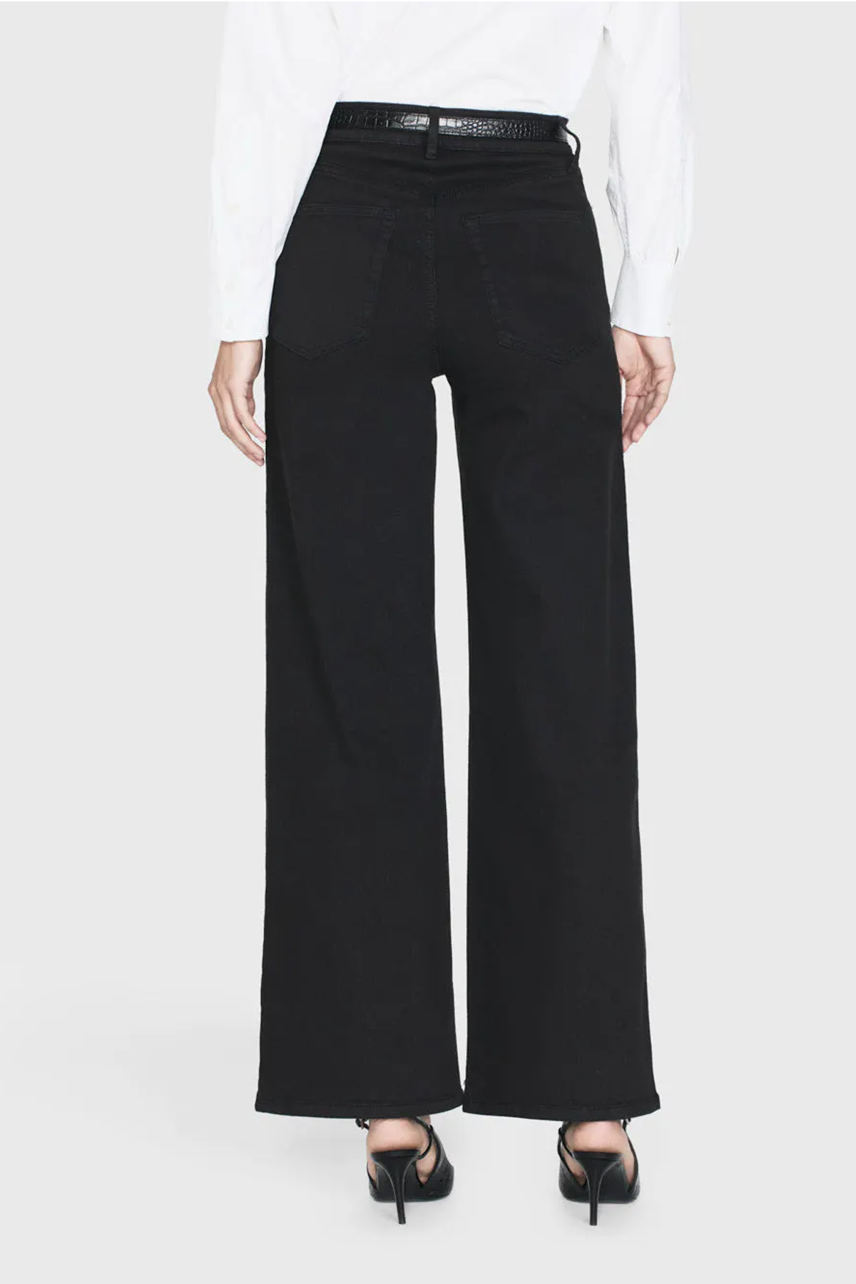 Frame Le Slim Palazzo Jeans - Black