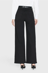 Frame Le Slim Palazzo Jeans - Black