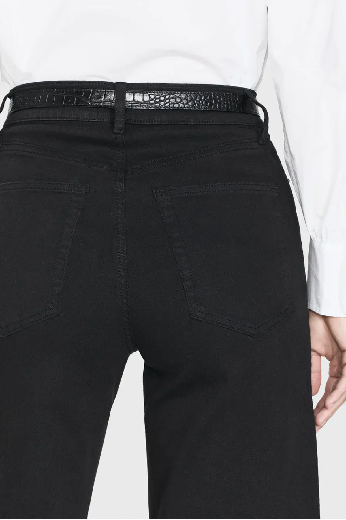 Frame Le Slim Palazzo Jeans - Black