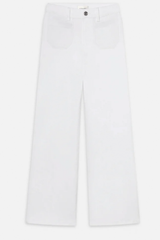 Frame Le Slim Palazzo Modernist Pocket - White