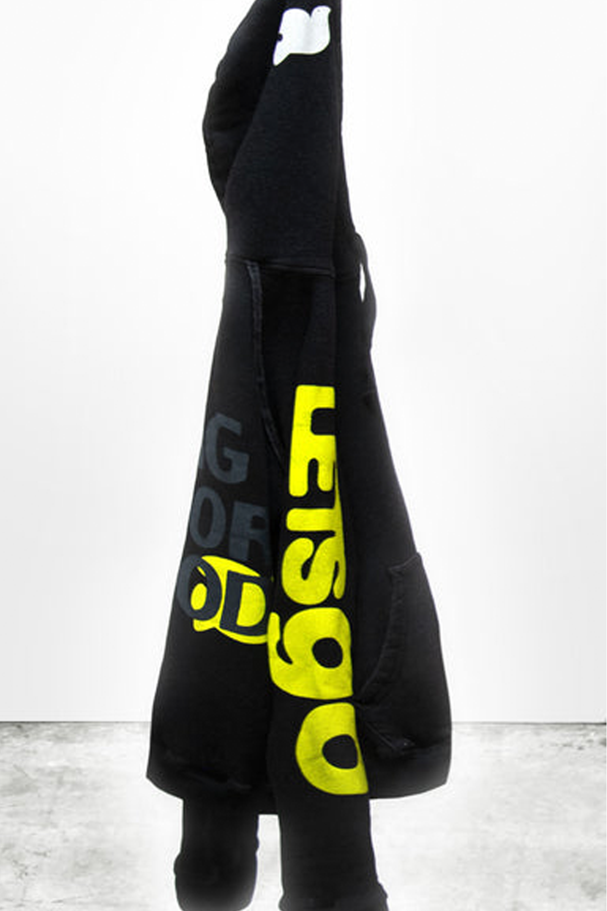 Freecity Circa'99 Neighborhoodletsgo Polyblend Fluff Hoodie - Black Space