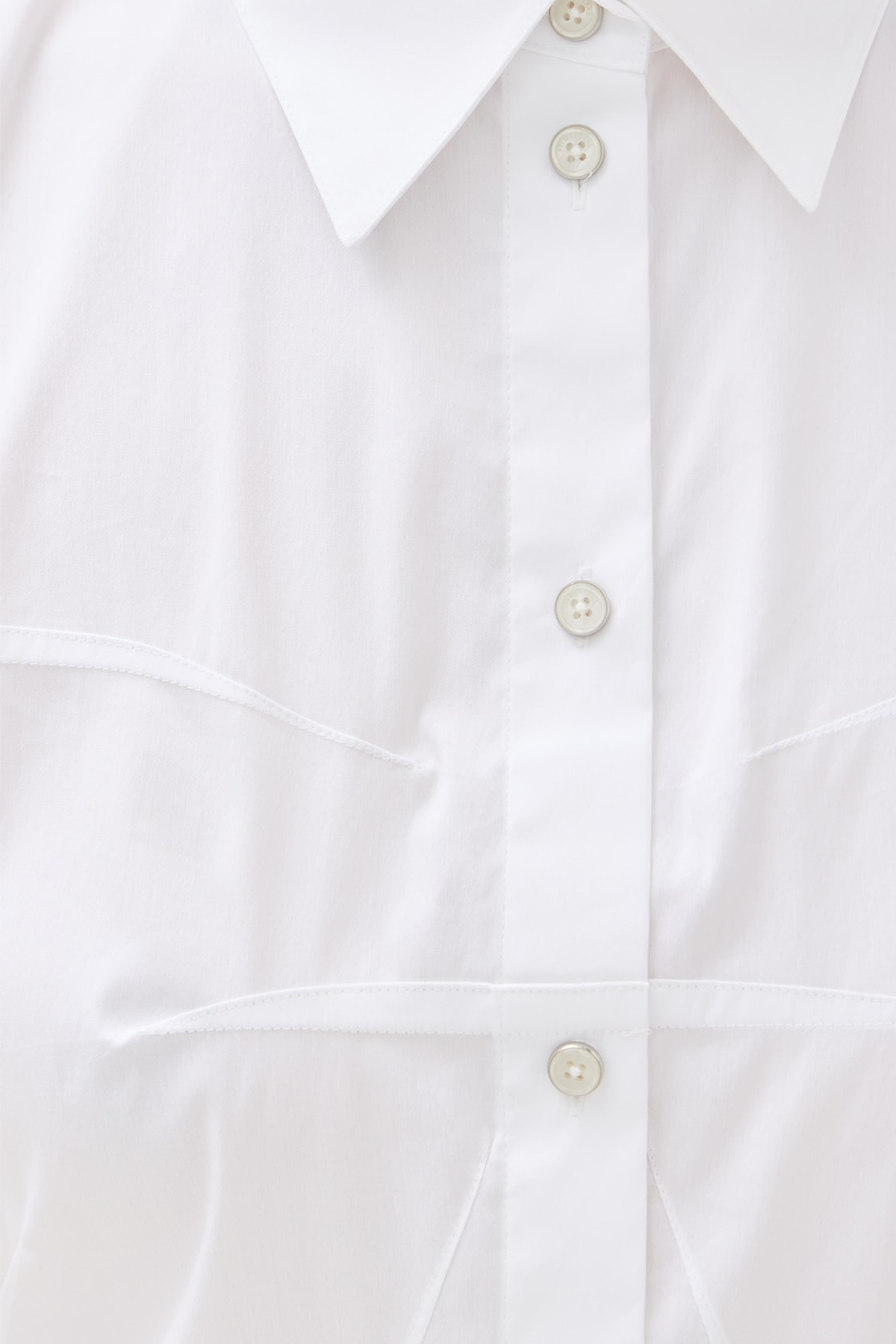 Helmut Lang Bustier Shirt Dress - White