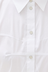 Helmut Lang Bustier Shirt Dress - White