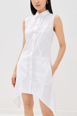 Helmut Lang Bustier Shirt Dress - White