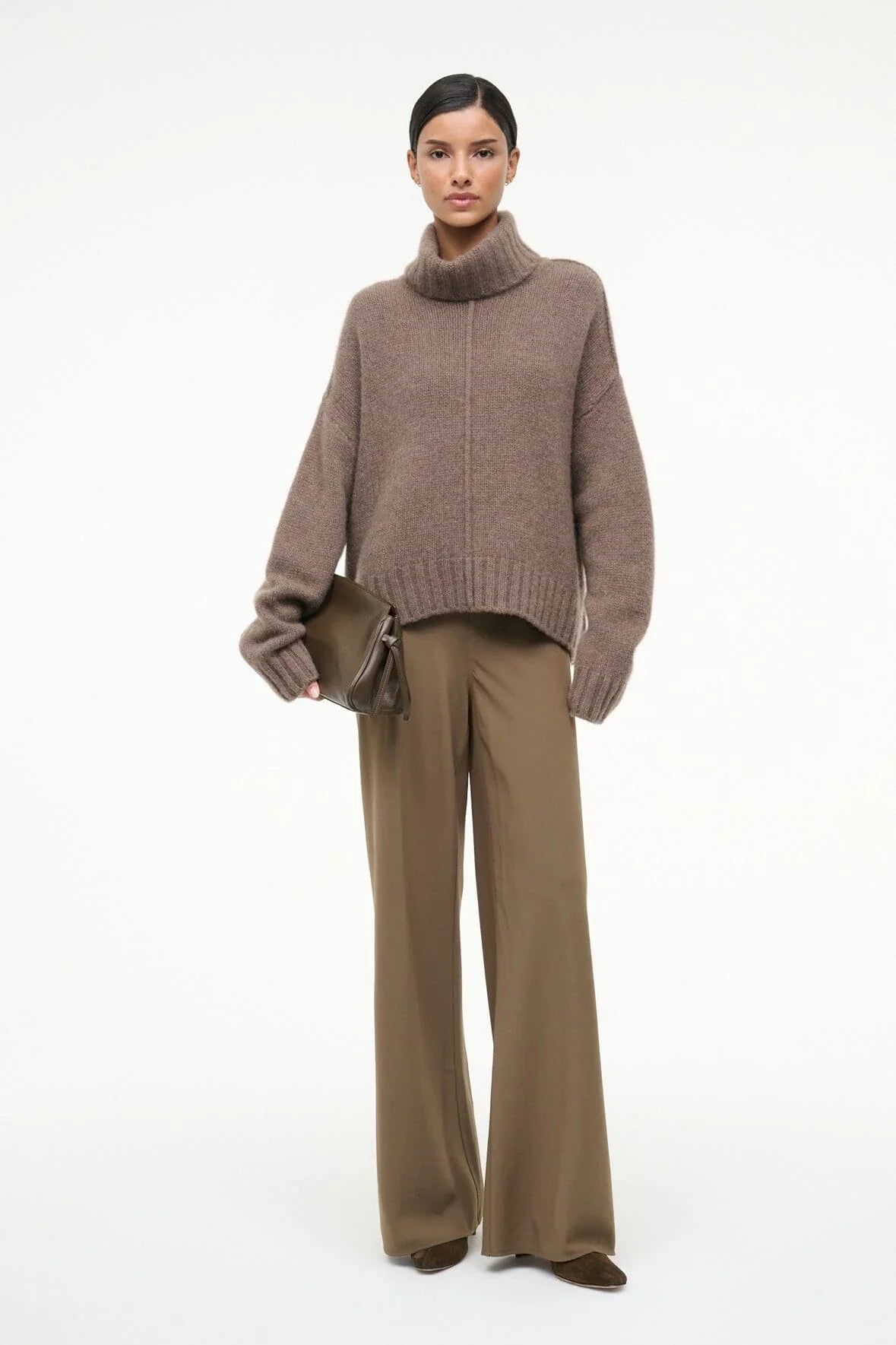 Staud Betsy Cashmere Sweater - Truffle