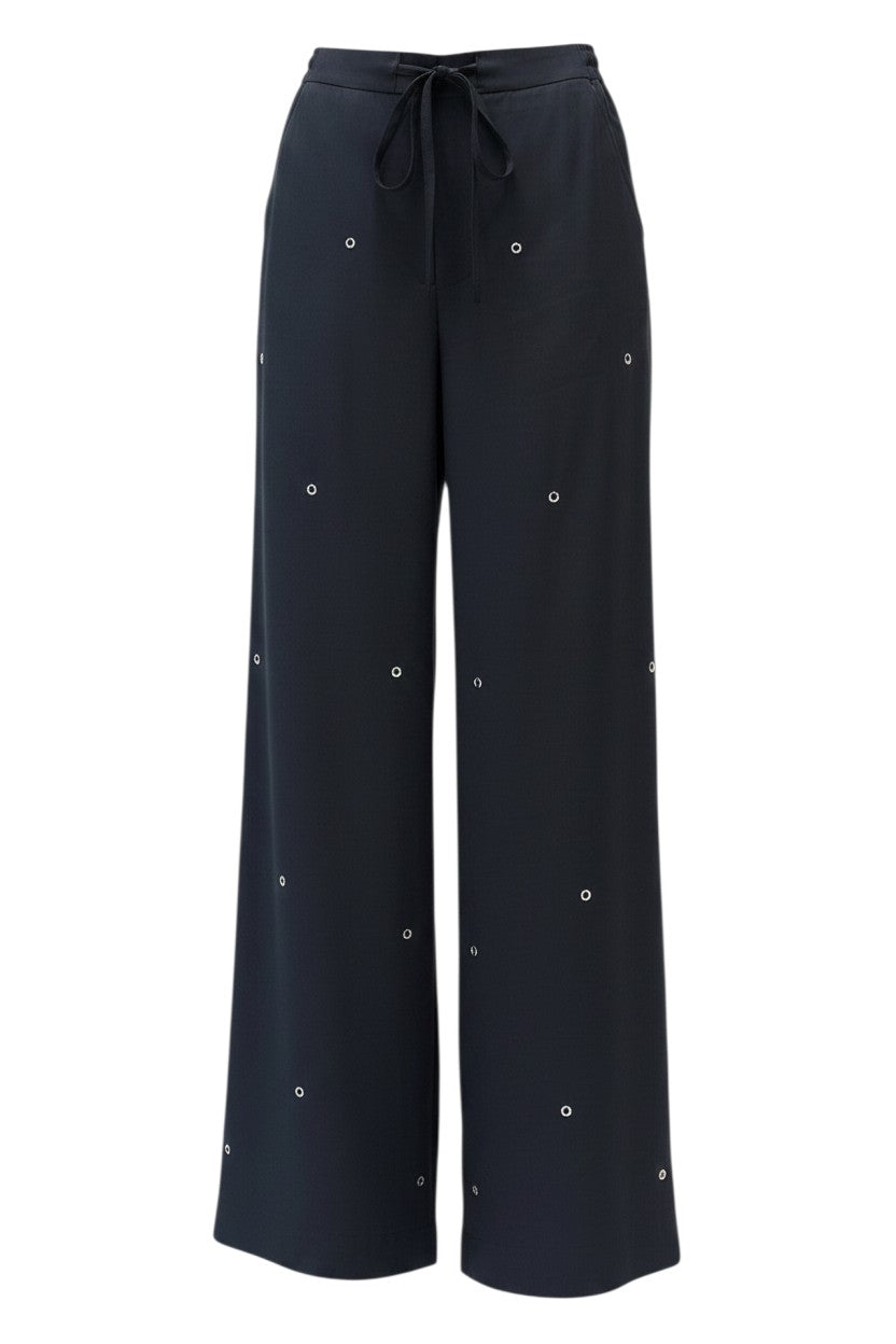Uli Shneider Tec Silk Eyelot Slacks - Black