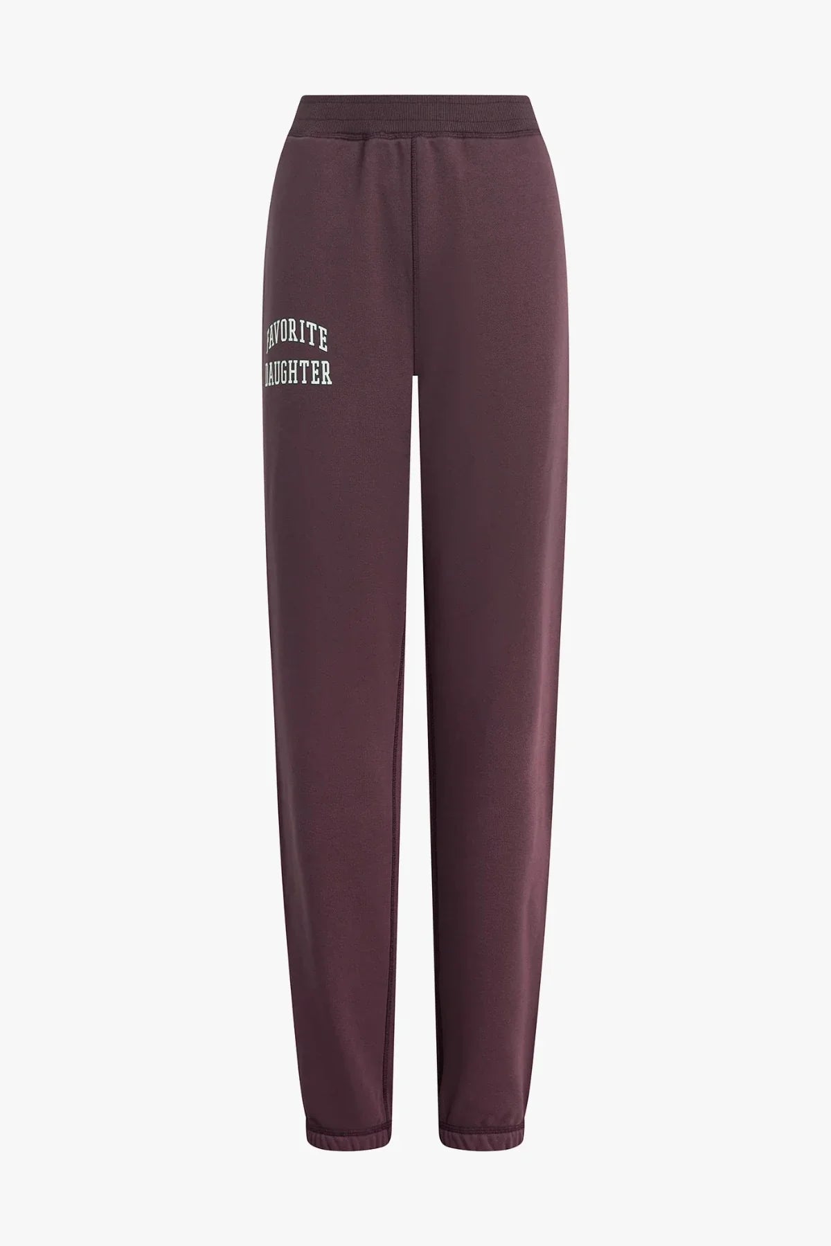 Favorite Daughter The Collegiate Jogger - Burgundy/Gardenia