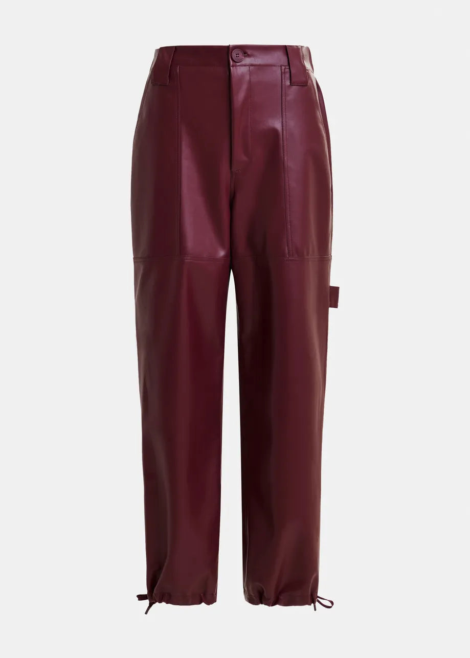 Essentiel Antwerp Itao Faux Leather Pants - Margot Mauve