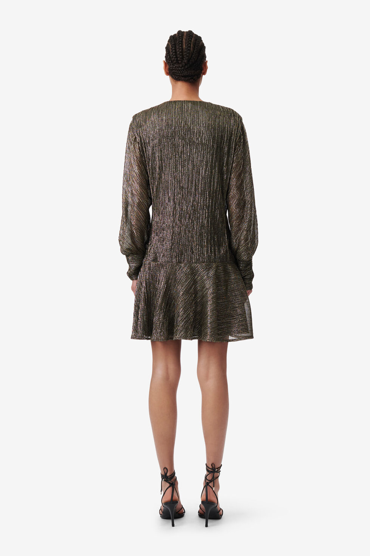 Iro Arria Mini Dress - Black/ Gold