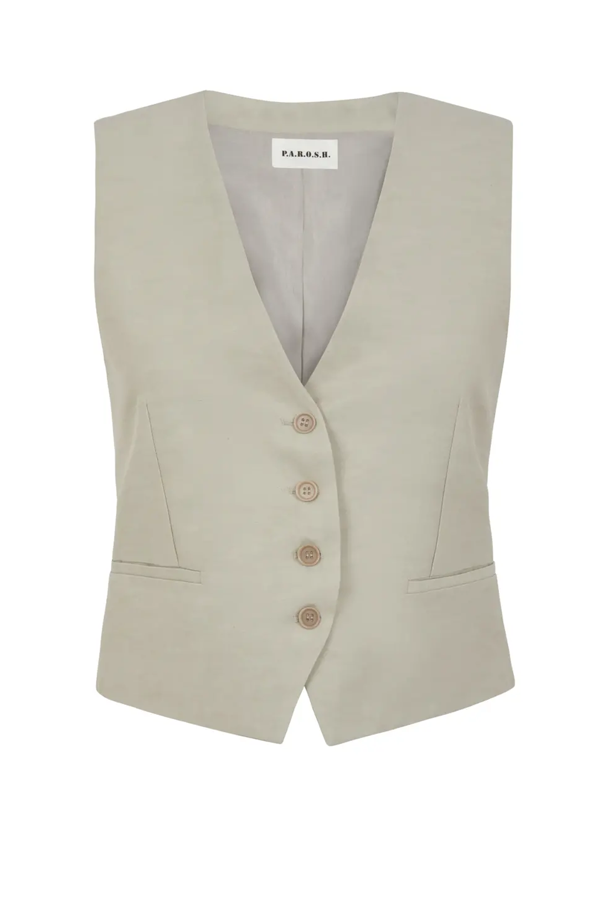P.A.R.O.S.H. Raisa Gilet - Stucco