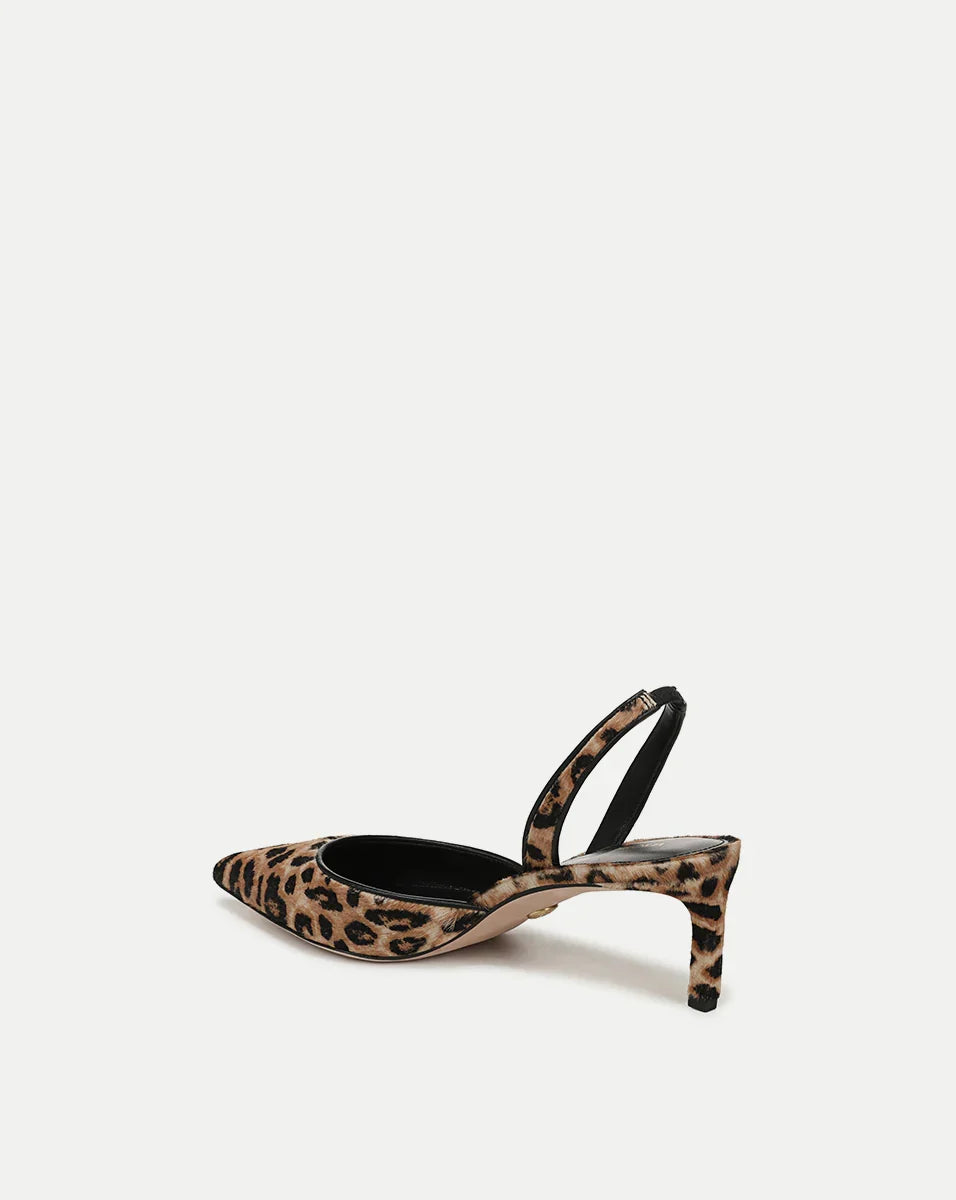 Veronica Beard Caroline Suede Slingback Pump - Leopard
