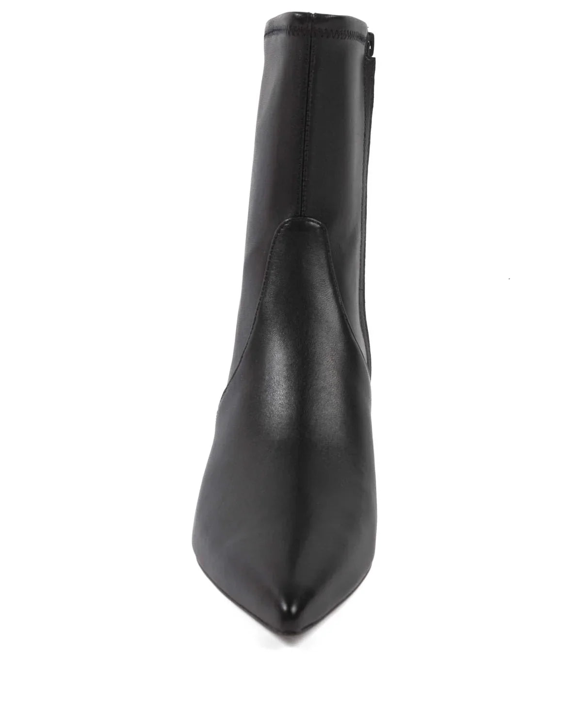 Veronica Beard Lisa Stretch Kitten-Heel Bootie - Black Leather