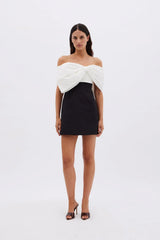 Rachel Gilbert Kace Mini Dress - Black / Ivory