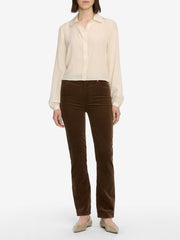 Frame Le Sleek Straight Corduroy Pant - Bitter Chocolate