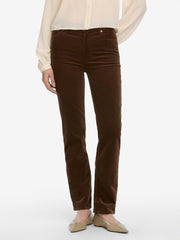 Frame Le Sleek Straight Corduroy Pant - Bitter Chocolate