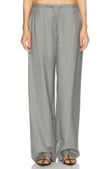 Loulou de Saison Cove Wool Blend Trousers - Anthracite