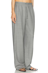 Loulou de Saison Cove Wool Blend Trousers - Anthracite