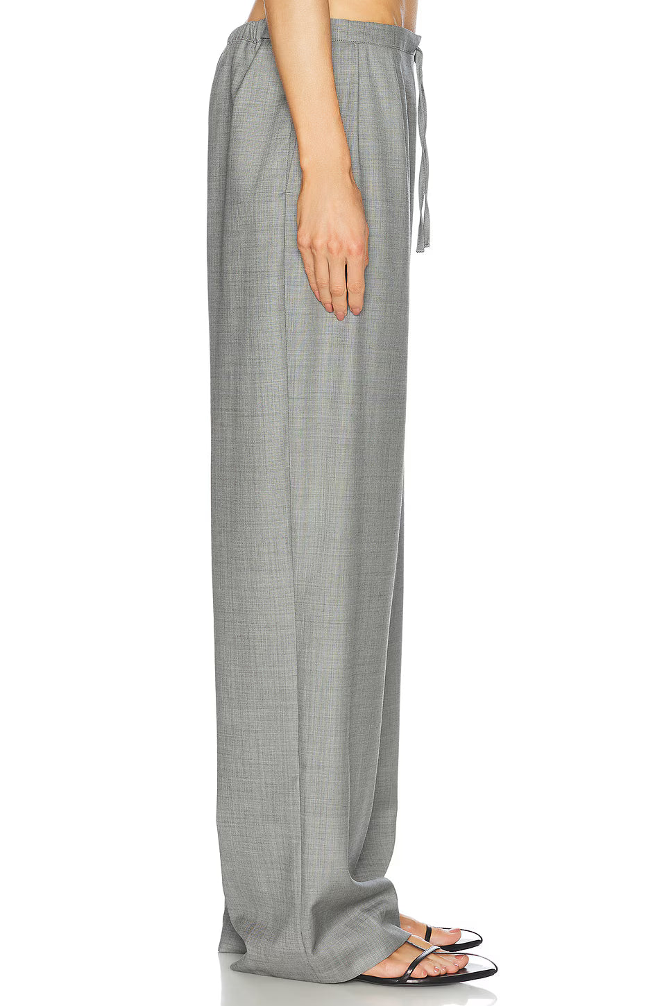 Loulou de Saison Cove Wool Blend Trousers - Anthracite