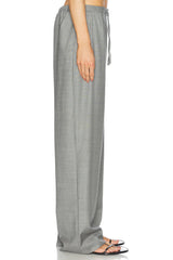 Loulou de Saison Cove Wool Blend Trousers - Anthracite