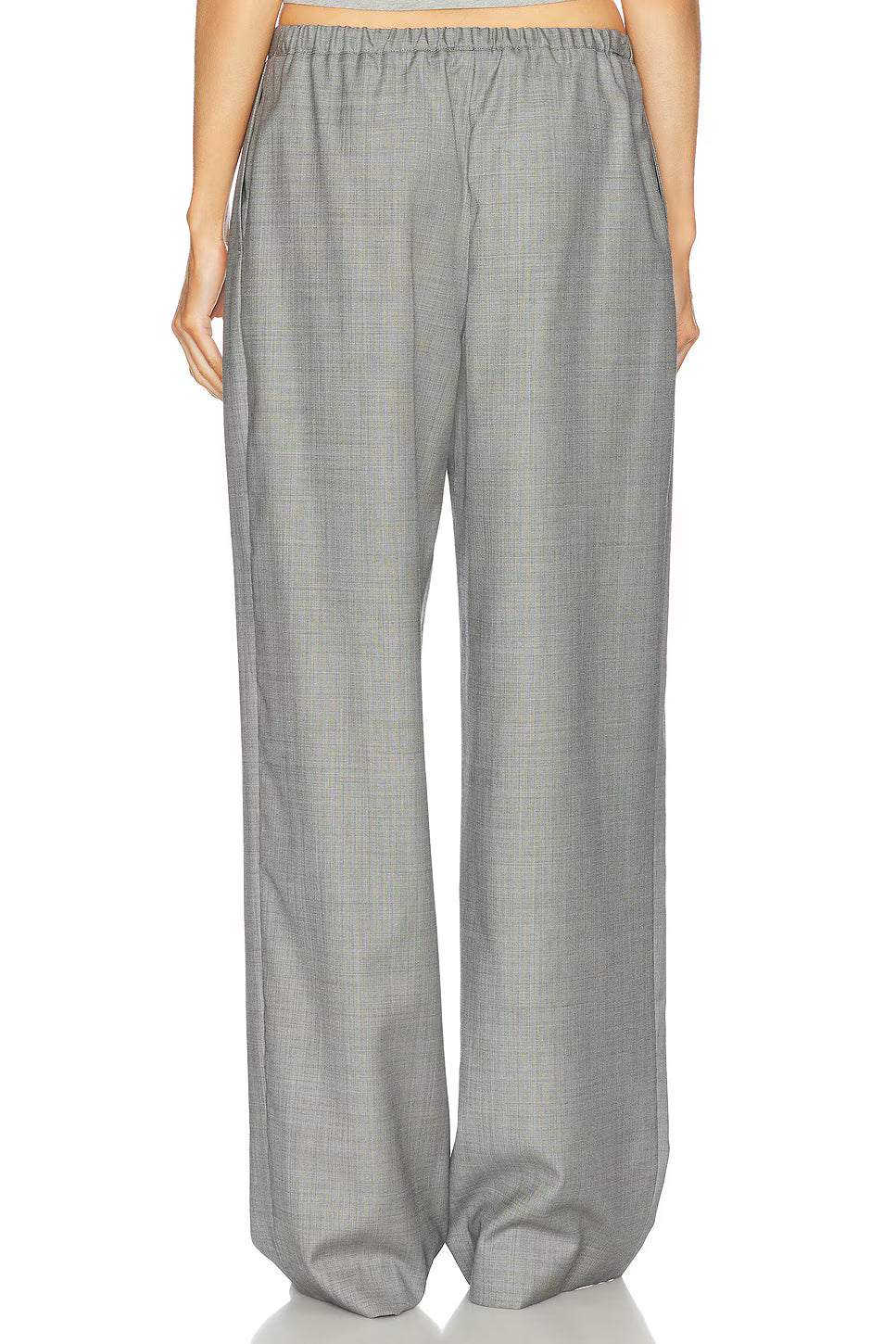 Loulou de Saison Cove Wool Blend Trousers - Anthracite