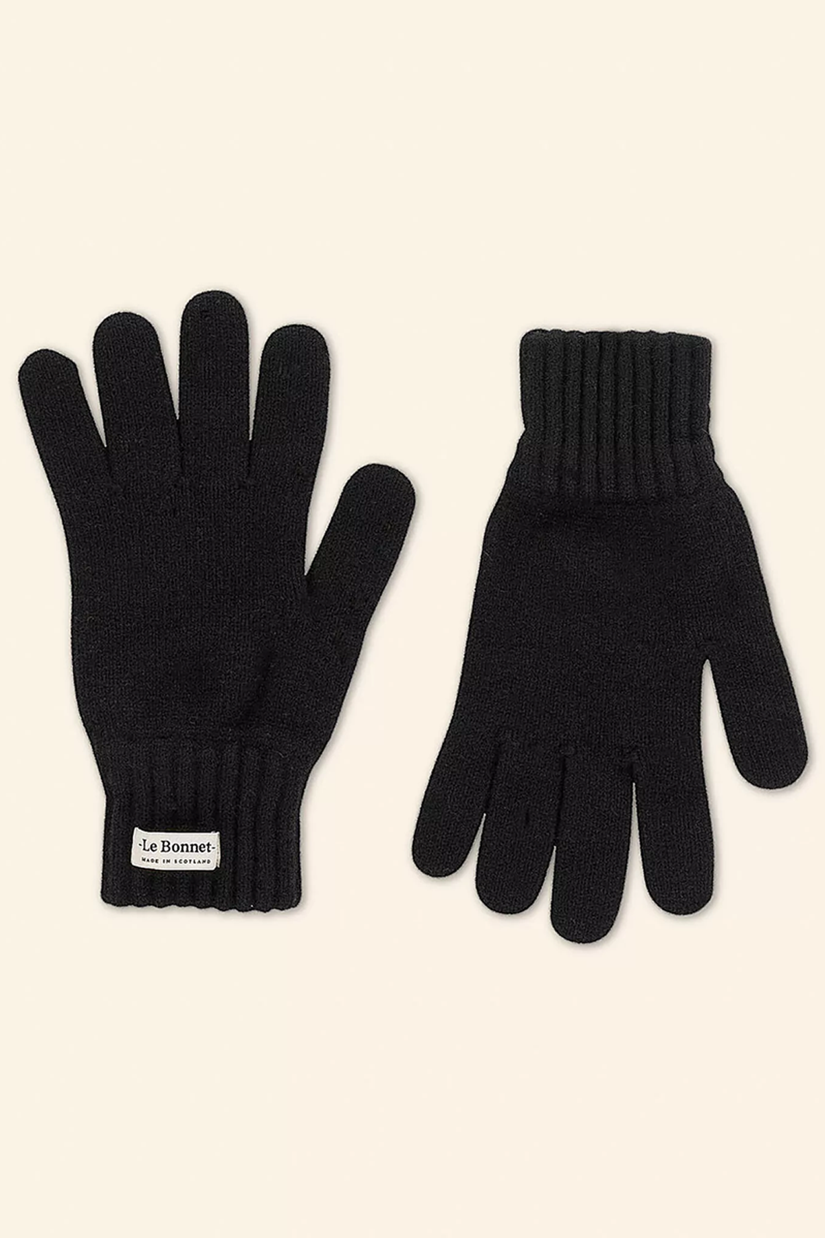 Le Bonnet Knitted Gloves - Onyx