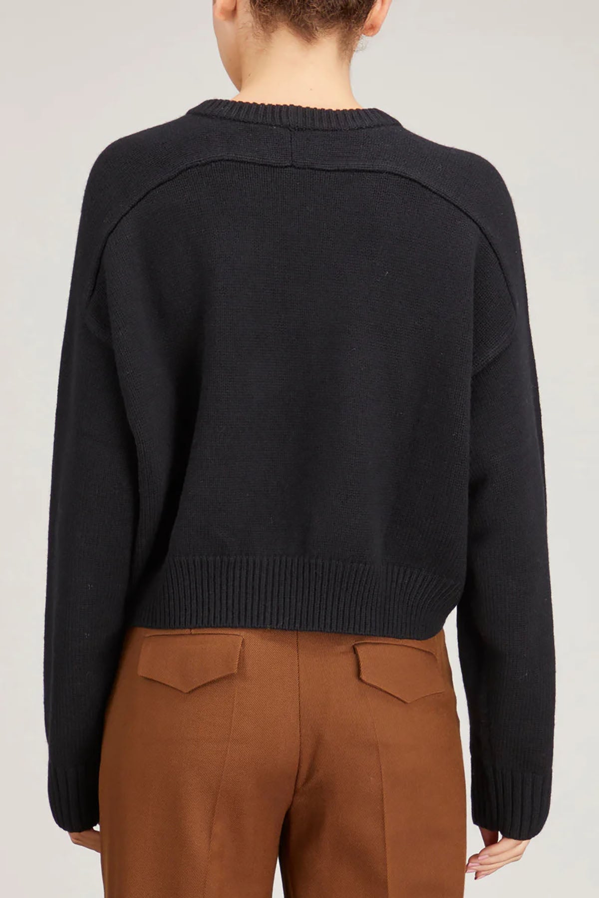 Loulou de Saison Bruzzi Wool Cashmere Sweater - Black