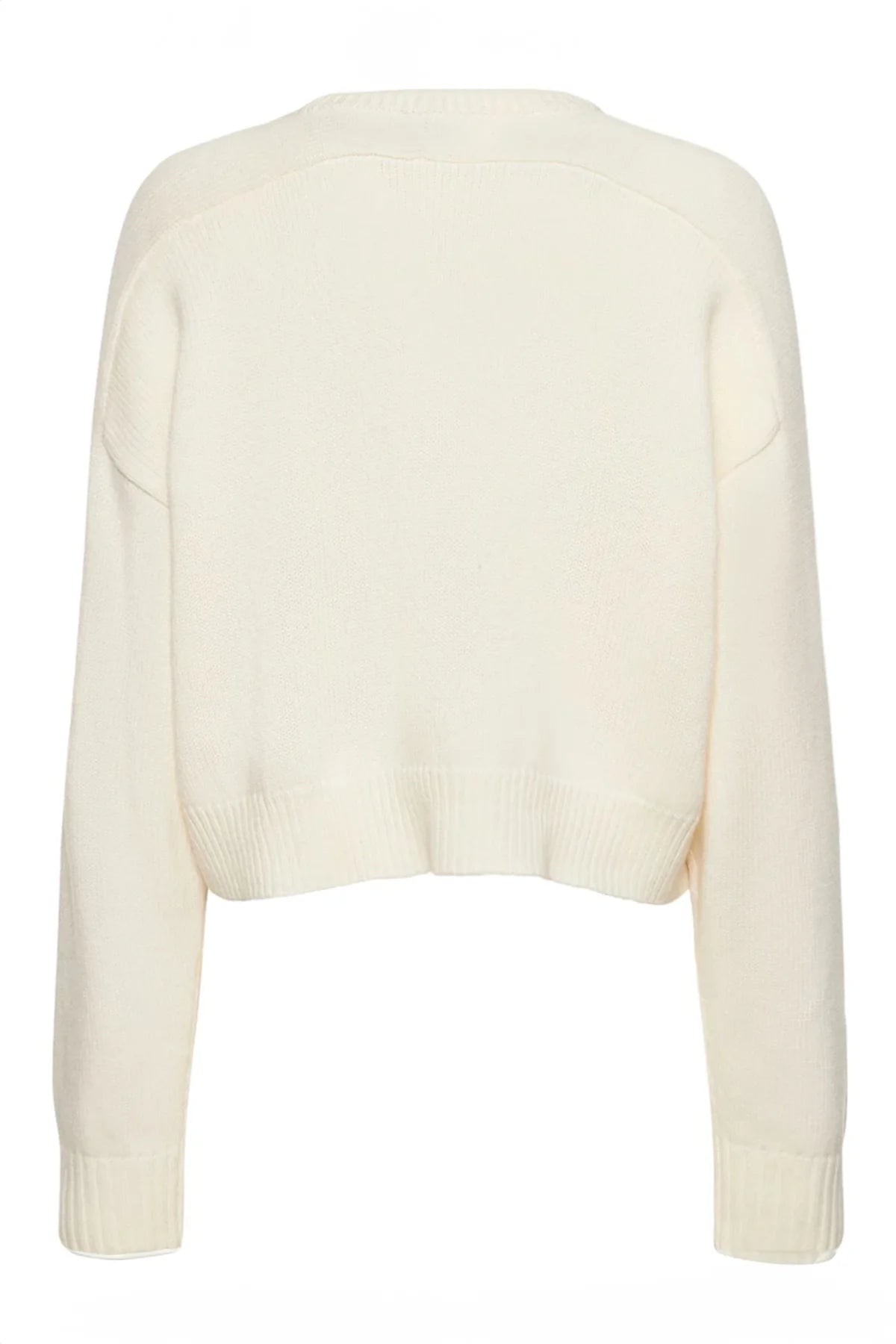 Loulou de Saison Bruzzi Wool Cashmere Sweater - Ivory