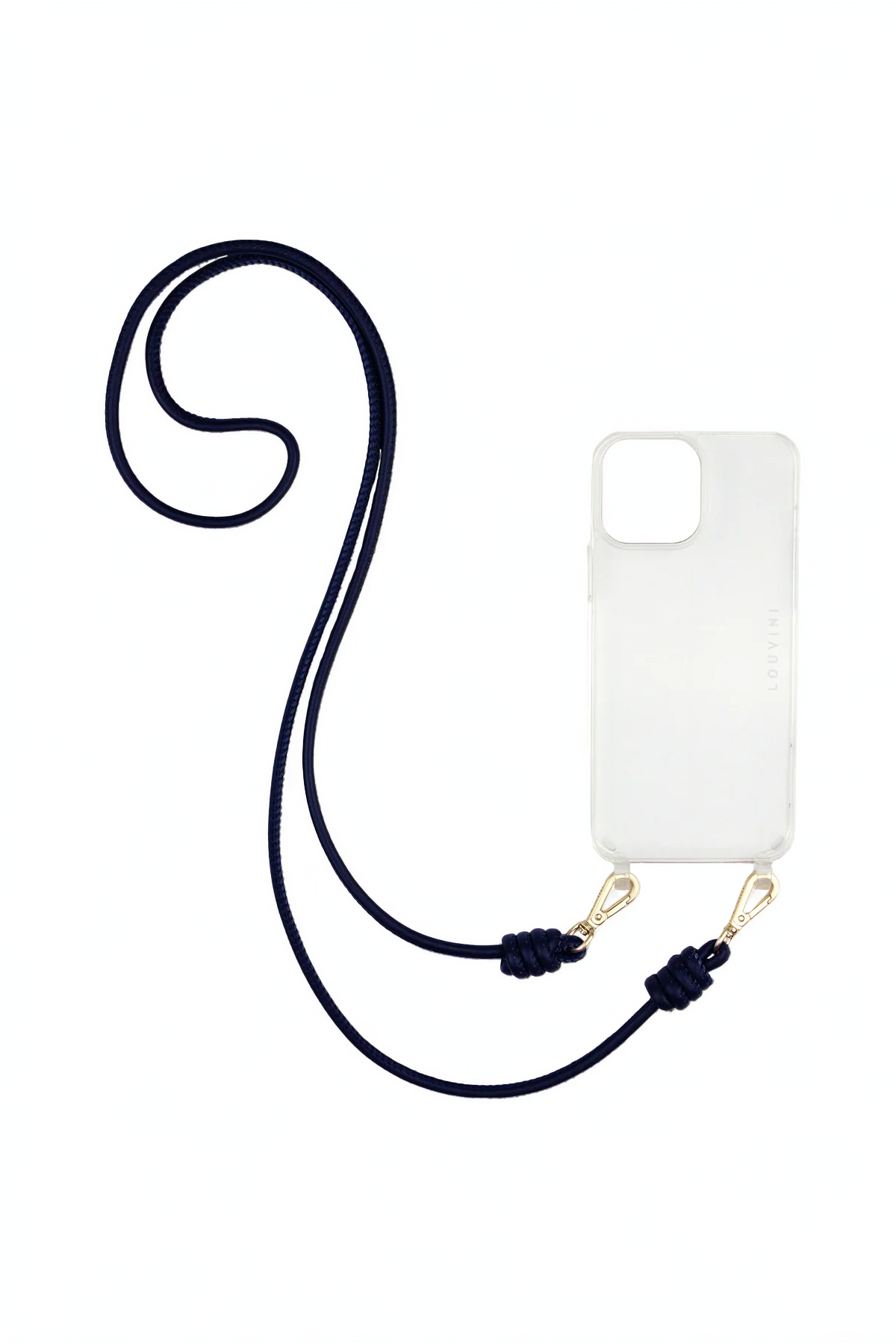 Louvini Paris Kate Leather Cord - Navy