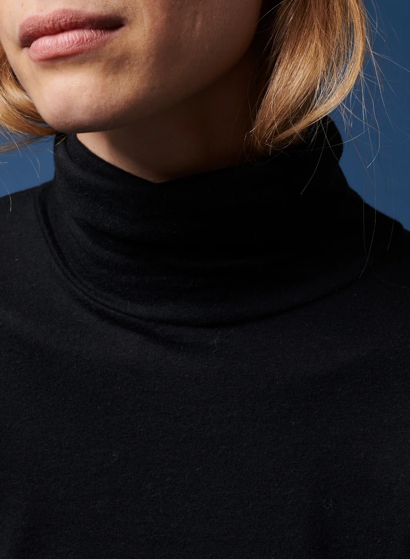 Majestic Filatures Soft Touch Long Sleeve Turtleneck - Noir