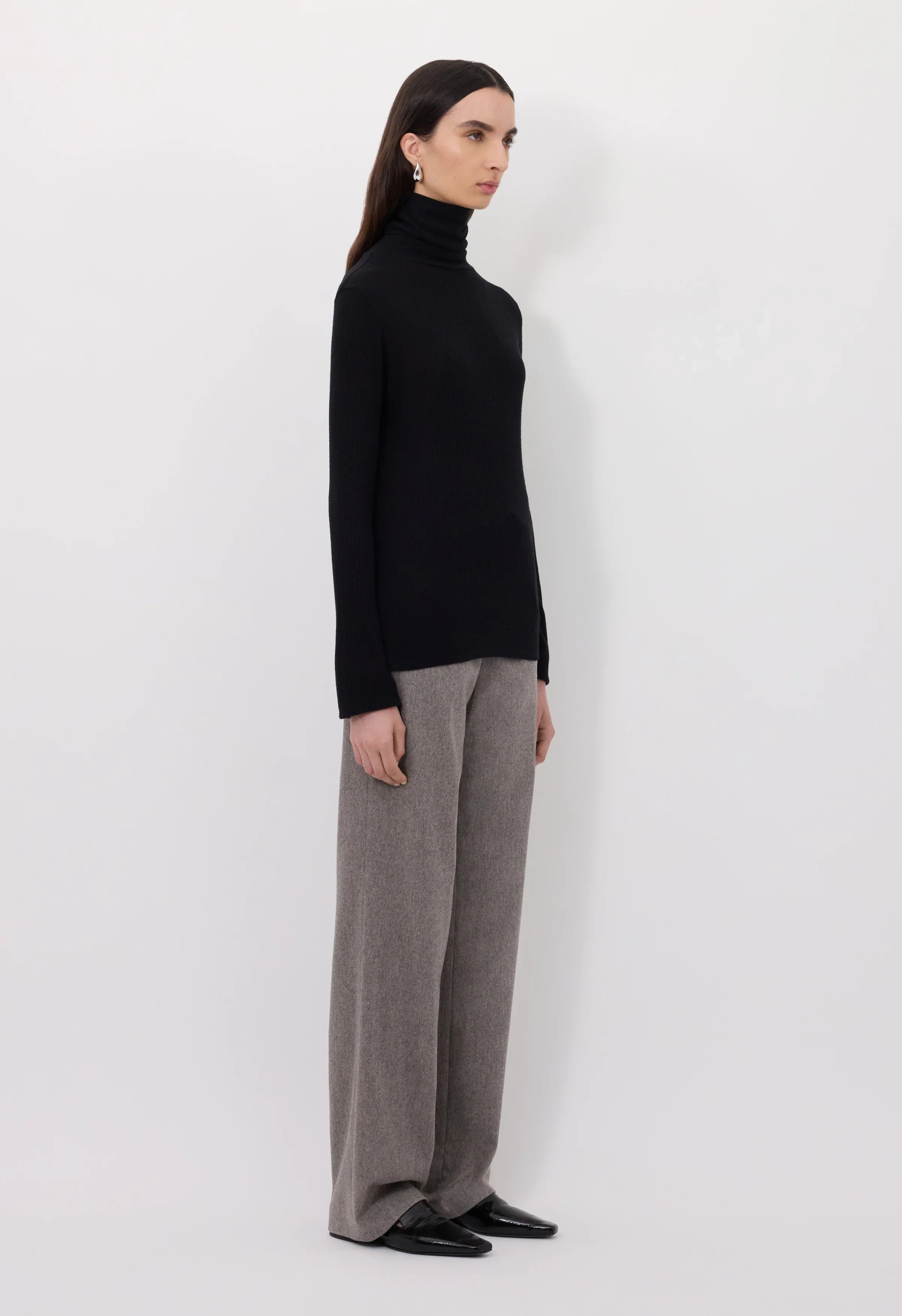 Loulou de Saison GALLINARA LDS Second Skin Jersey Sweater - Black