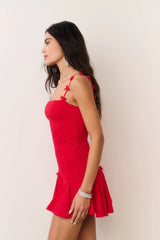 LoveShackFancy Meryl Skirt - Candy Apple