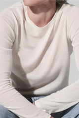 Majestic Filatures Cashmere L/S Crewneck - Milk