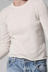Majestic Filatures Cashmere L/S Crewneck - Milk
