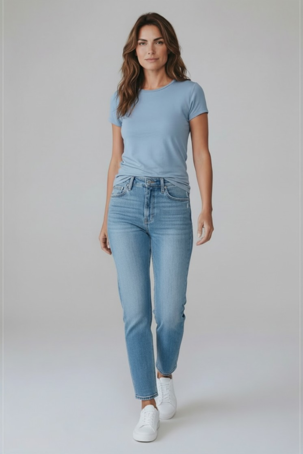 Majestic Filatures Soft Touch Short Sleeve Crewneck Tee - Ocean