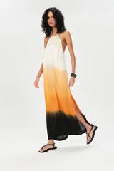 Maria Cher Bancalari Molly Long Dress - Brick Fade