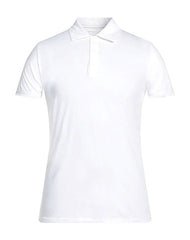 Majestic Filatures Men's Cotton Stretch S/S Button Polo - Blanc