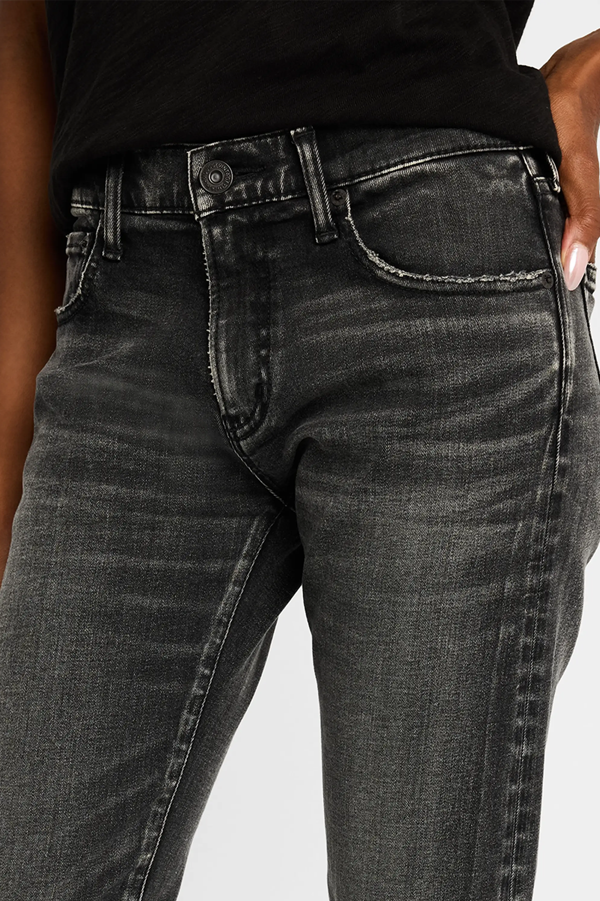 Moussy Vintage Fairfield Slim Straight Jeans - Black