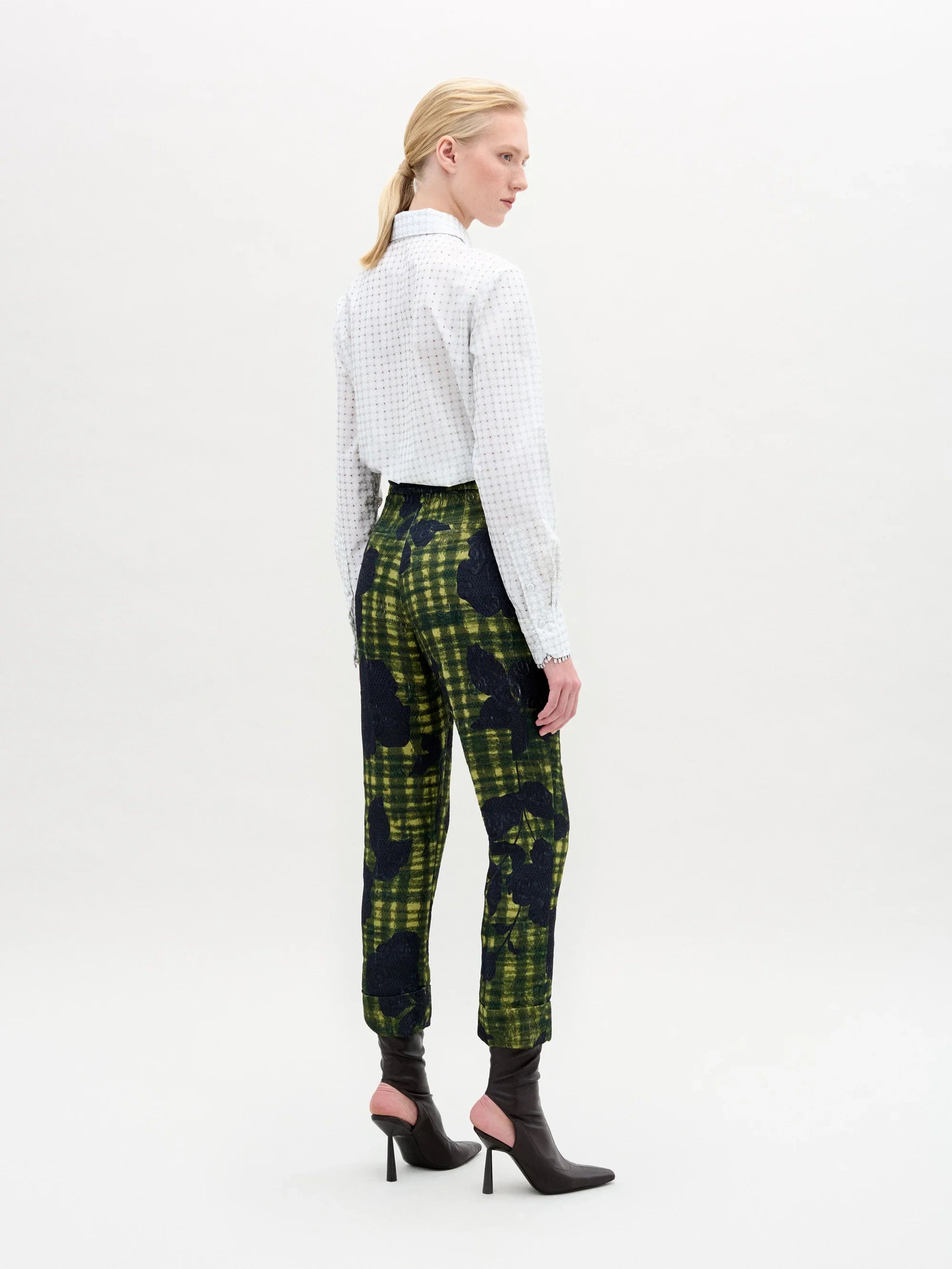 Silvia Tcherassi Naroa Blouse - White Silver Dots
