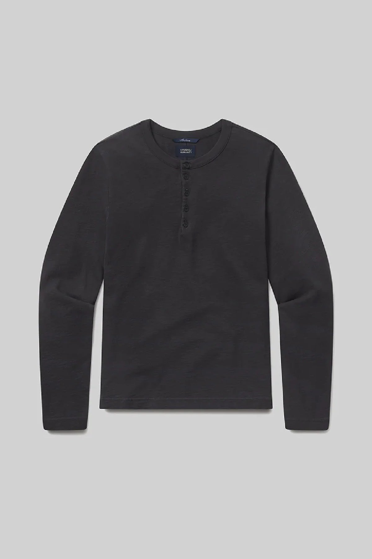 Citizens of Humanity Men's Classic Henley - Washed Black