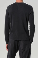 Citizens of Humanity Men's Classic Henley - Washed Black