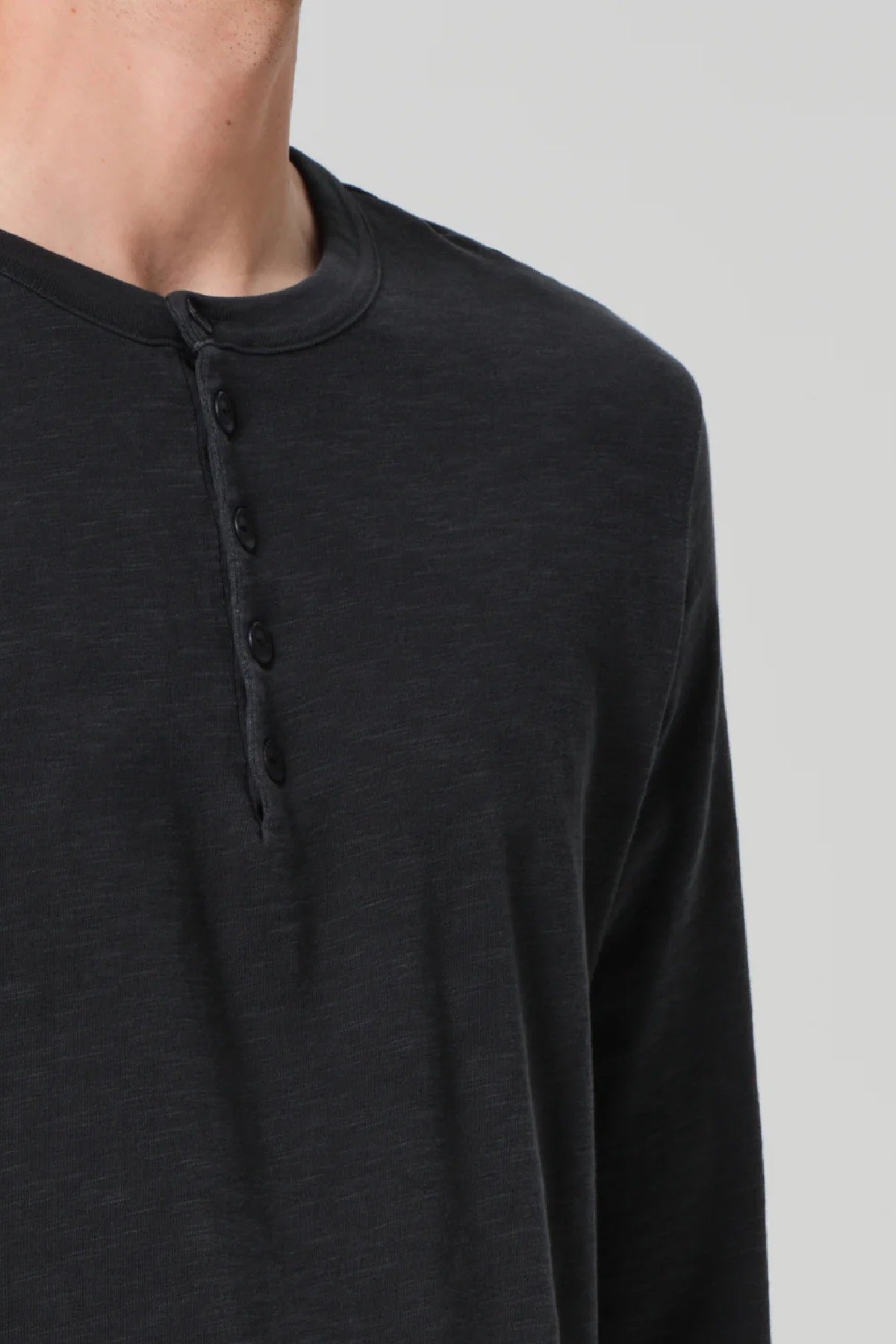 Citizens of Humanity Men's Classic Henley - Washed Black