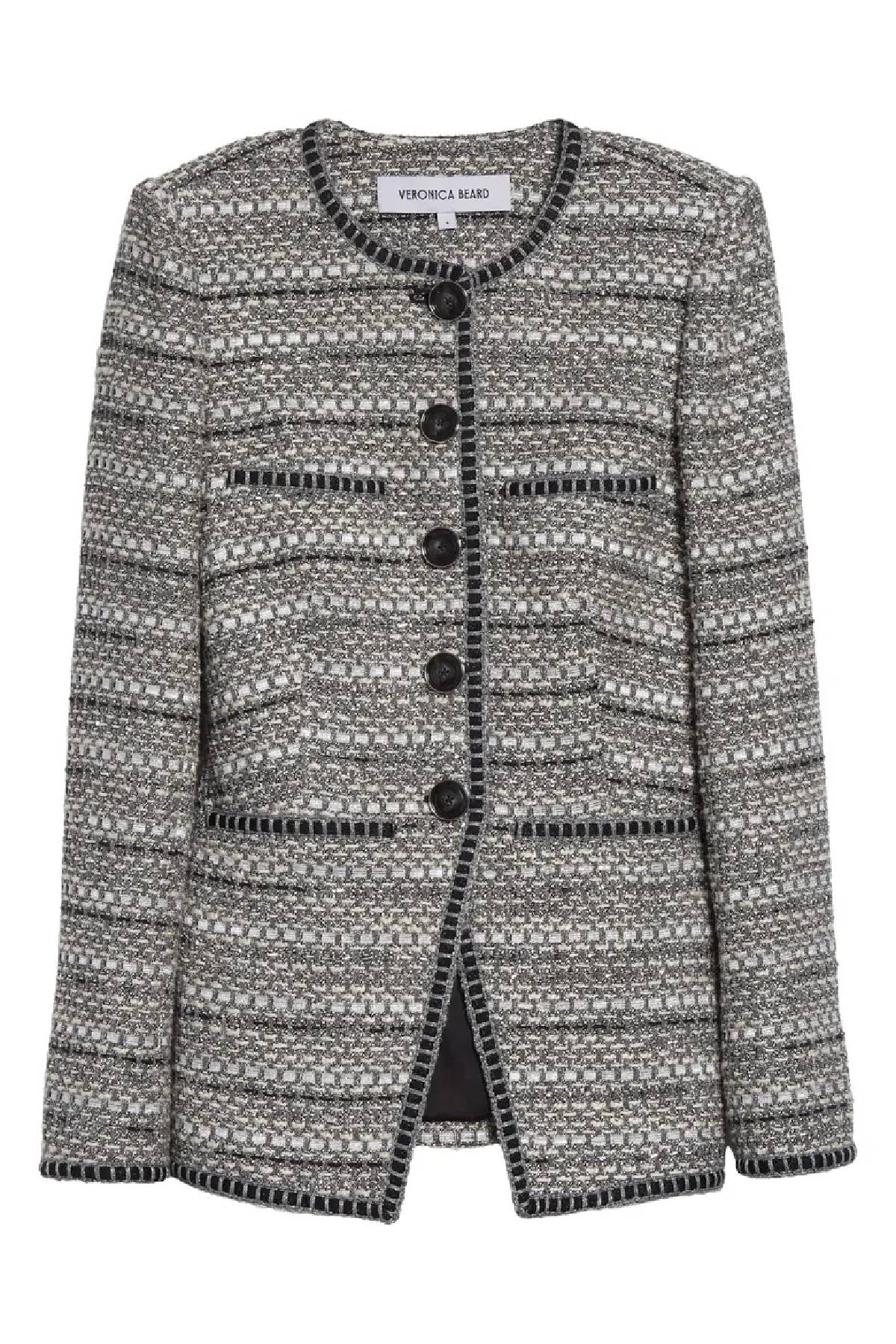 Veronica Beard Alessia Jacket - Silver