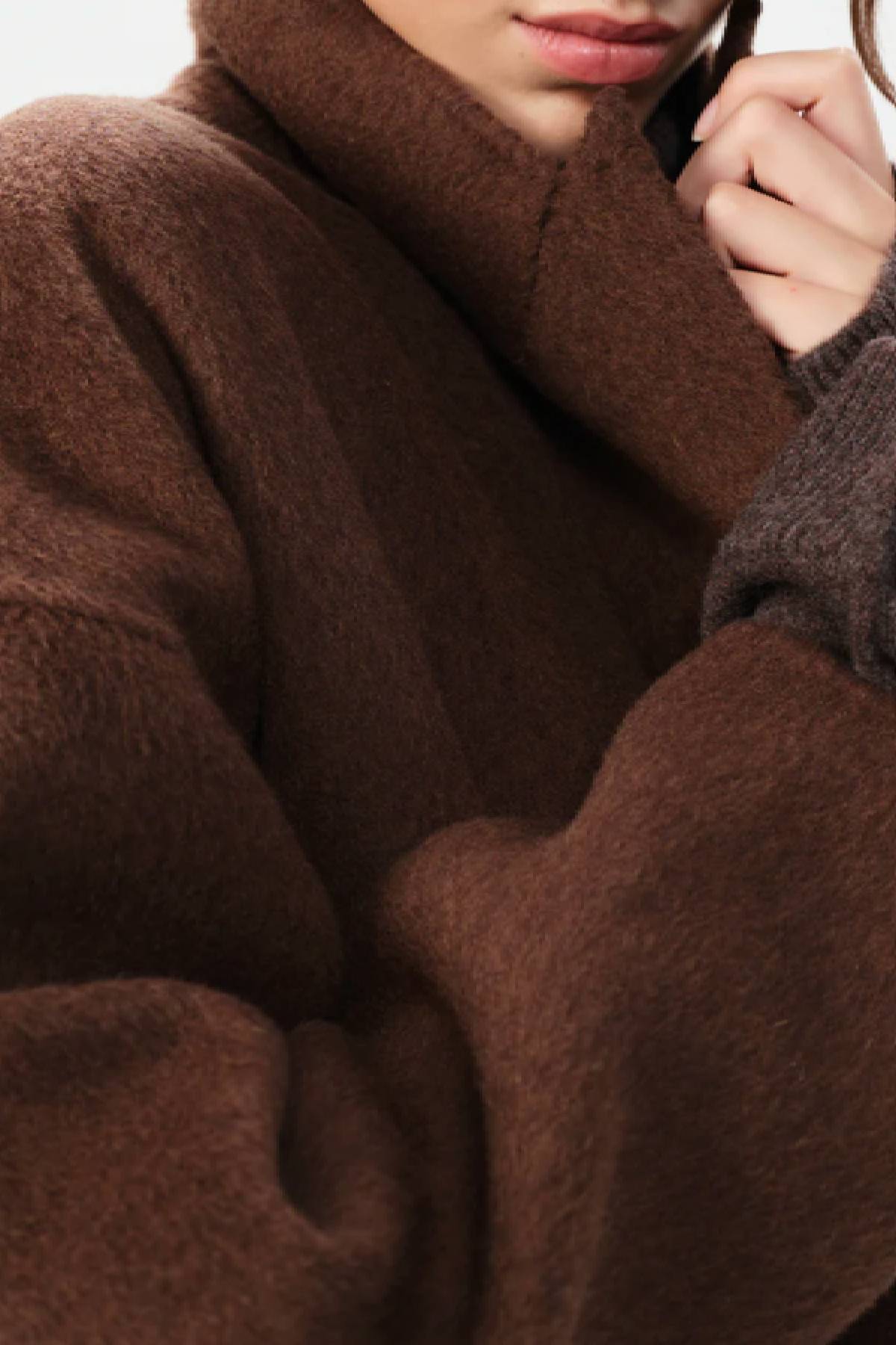 Maria Cher Padua Lionela Coat - Brown