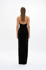 Rachel Gilbert Martin Plunge Gown - Black