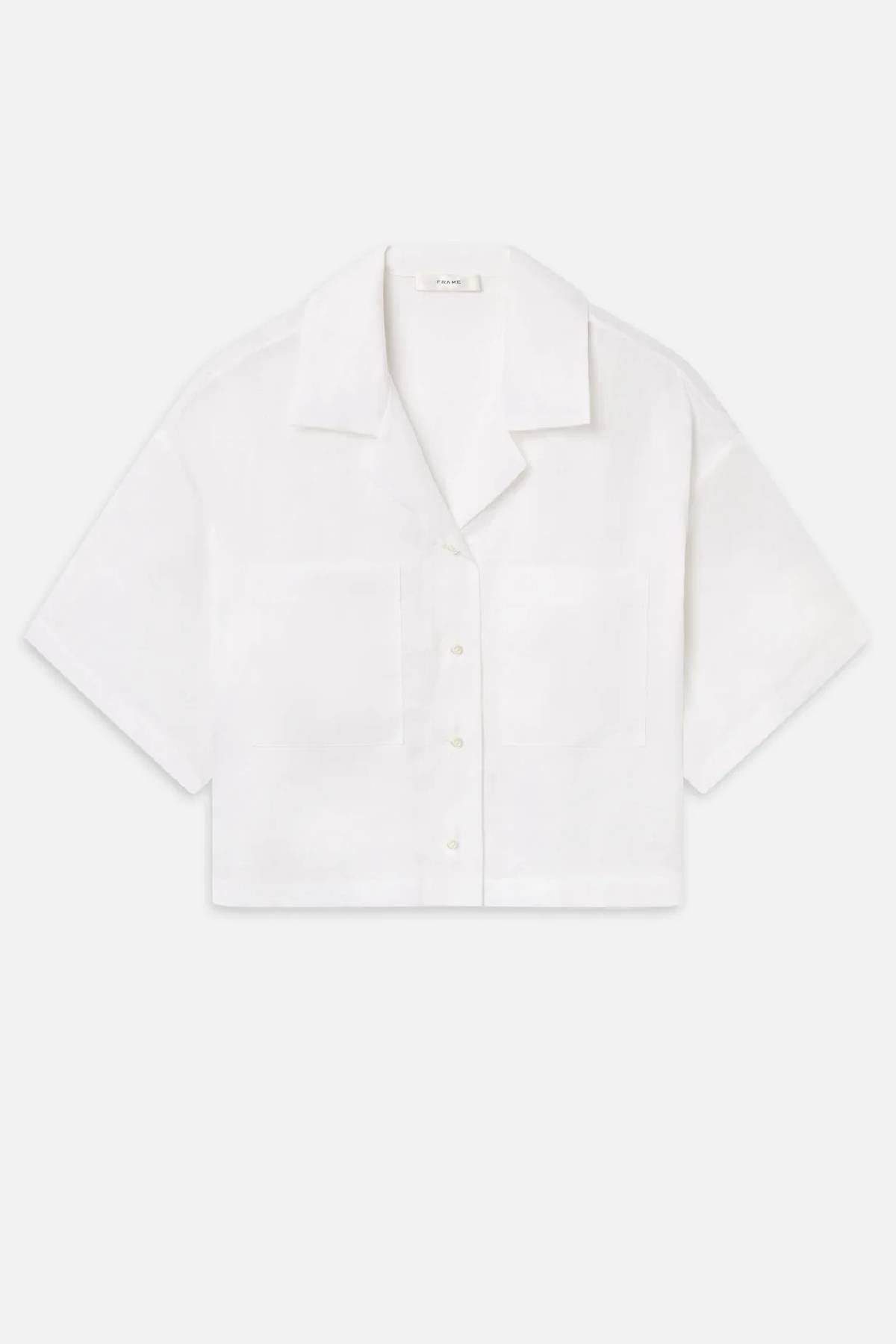 Frame The Linen Pocket Shirt - White